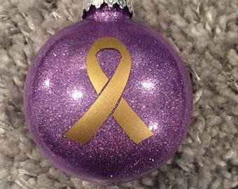 Childhood Cancer Awareness Ornaments!