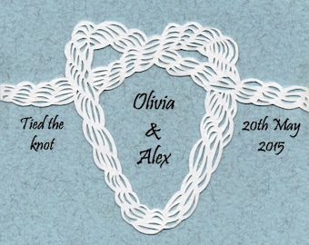 Tie the Knot - Personalised handcut