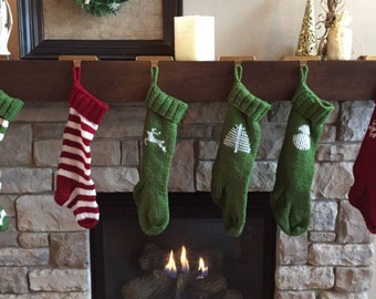 Hand Knit Christmas Stockings