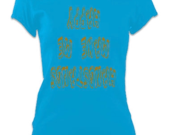 Ladies Yoga Slogan T-Shirt Top 'Handstands Make me Happy' Inspiration Slogan Tee - Blue