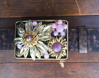 Flower Garden Belt Buckle