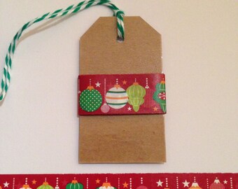 30" Christmas Ornament Washi Tape Sample