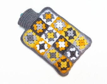 Crochet hot water bottle cover hot water bottle cozy water bottle warmer crochet bed warmer crochet bottle case crochet hottie