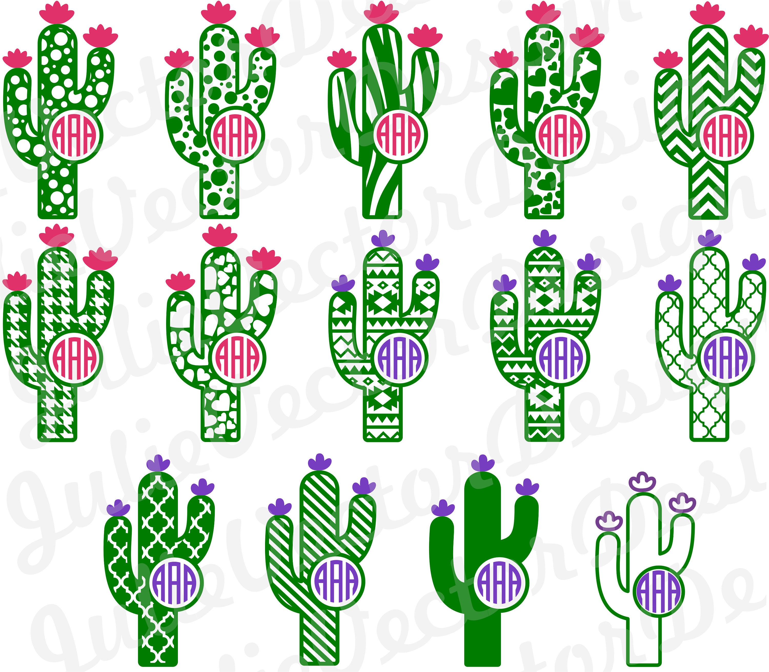 Download Patterned Cactus SVG Cutting Files Cactus svg Cactus cut