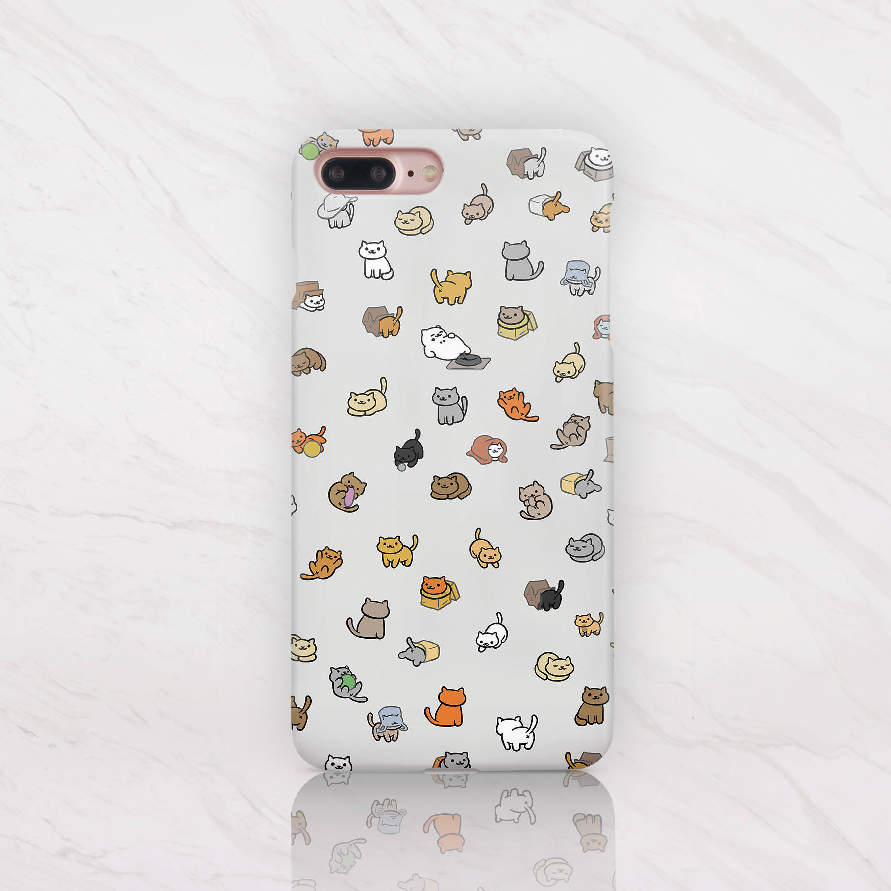 Neko Atsume Cat Funny Case Cute Cover Cat lover Gift Case for
