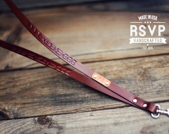 Custom Tribal Leather lanyard, ID holder leather lanyard, key strap, Leather neck strap, ID holder badge, aztec, ID pass