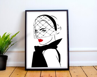 Black Veil Illustration