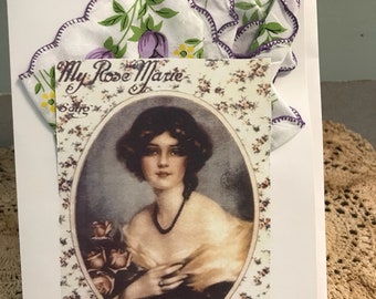 My Rose Marie Hanky Card