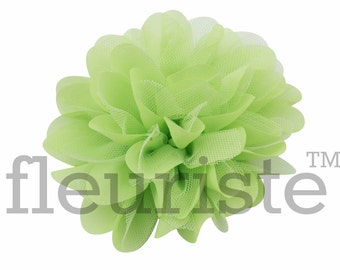 MINT 5" Chrysanthemum Flower, Wholesale Flower, Fabric Flower, Headband Flower, Flower Embellishment, Diy Flower, DIY chiffon flower