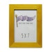 5x7 Yellow Frame, 1" Poplar, with Foamcore and Easel Back, no glass