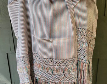 Vintage Mexican silk Rebozo
