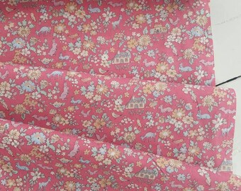 Memoire a Paris Cotton Lawn 2017 - Cottage(Red) - Lecien - Japan, Inc