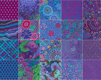 Kaffe Fassett Collective Classics - Peacock - Layer Cake - (42) 10" Squares