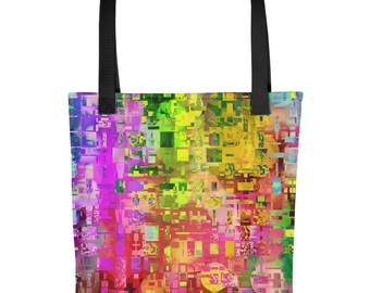 Rainbow Pixels Tote bag