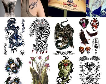 Animal temporary tattoos
