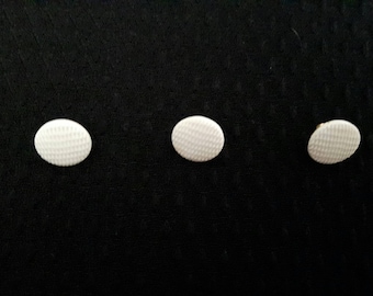1940s Set of 3 Marcella Detachable White Shirt Buttons