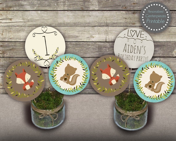 Woodland Birthday Centerpieces Woodland Birthday Decorations