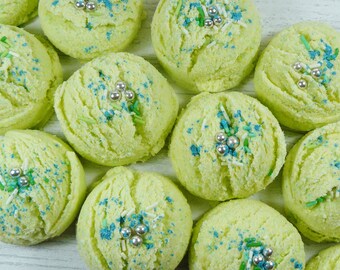 Mini Bubble Truffle, Dia de los Muertos, Bubble Bar, Calacas, Lime, Bath Scoop