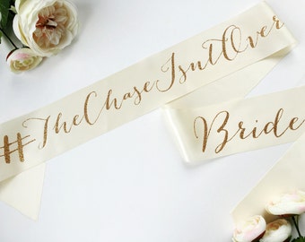 Bridal Sash Custom Double-Sided Upgrade
