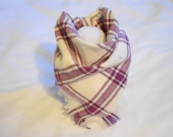 Purple Flannel with Fringe
