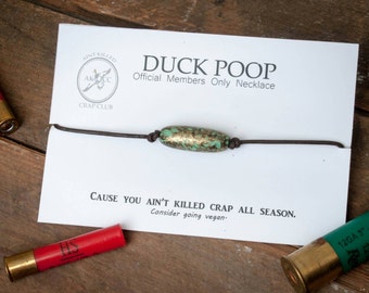 Sale Duck Poop Necklace, Duck Hunter, Gag Gifts, Hunting, Duck Hunting, Hunter Gift, Duck, Funny Gift