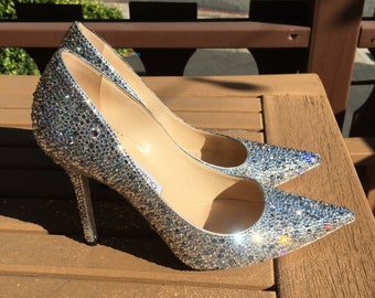 Swarovski Crystal Strass Cinderella Shoes
