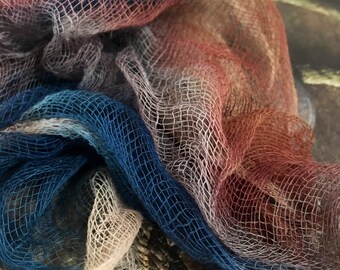 Cotton scrim/ muslin/gauze for nuno felting, art quilts and embroidery.