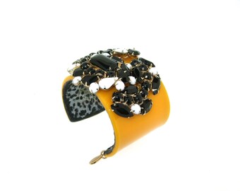 Bracciale giallo Vintage Black da Katherine Alexander