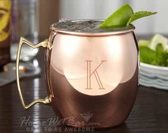 Engraved Moscow Mule Copper Mug, 16 oz, Cooper Mugs, Personalized Cooper Glasses, Copper Drinking Glasses, Cocktail Glasses, Birthday Gifts