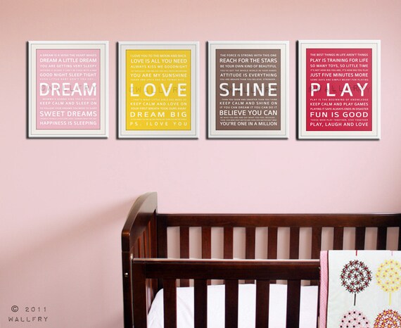 Typography Art Prints For Kids Playroom Wall Inspiration Quote Children SET OF ANY 4 Decor By Wallfry Typography Art Prints For Kids Playroom Wall Inspiration Quote Children SET OF ANY 4 Decor By Wallfry