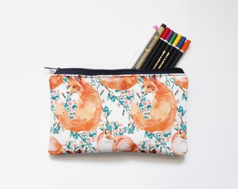 Zipper Pouch, Pencil Pouch, Pencil Case,