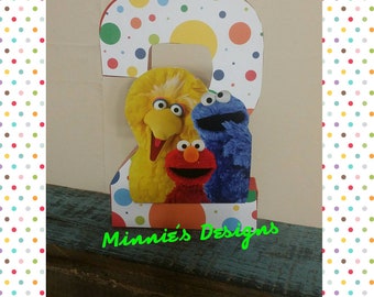 Sesame Street birthday, Sesame Street party favors,Sesame Street cake table ,Sesame Street letter props,Sesame Street 2nd birthday,READ