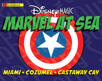 Disney Magic Marvel at Sea Cruise Magnet 5x7
