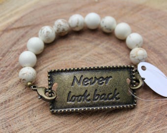 Never Look Back Mantra Bracelet