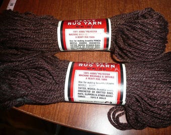 Aunt Lydia's Heavy Rug Yarn Skeins- Wood Brown