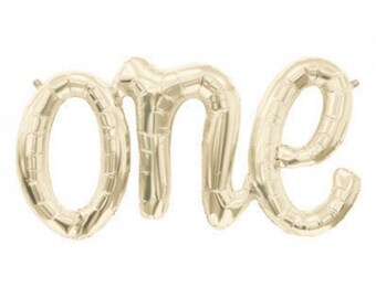 Giant One Script balloon - 1st Birthday Party Balloon - Baby Birthday decorations