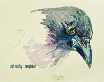 RETIRED Study of a Crow - ACEOs