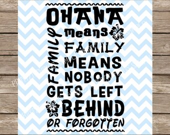 Disney SVG Ohana Means Family SVG Ohana Disney Lilo and Stitch svg Family svg Hawaii svg cut file dxf Cutting File Cricut SVG Silhouette