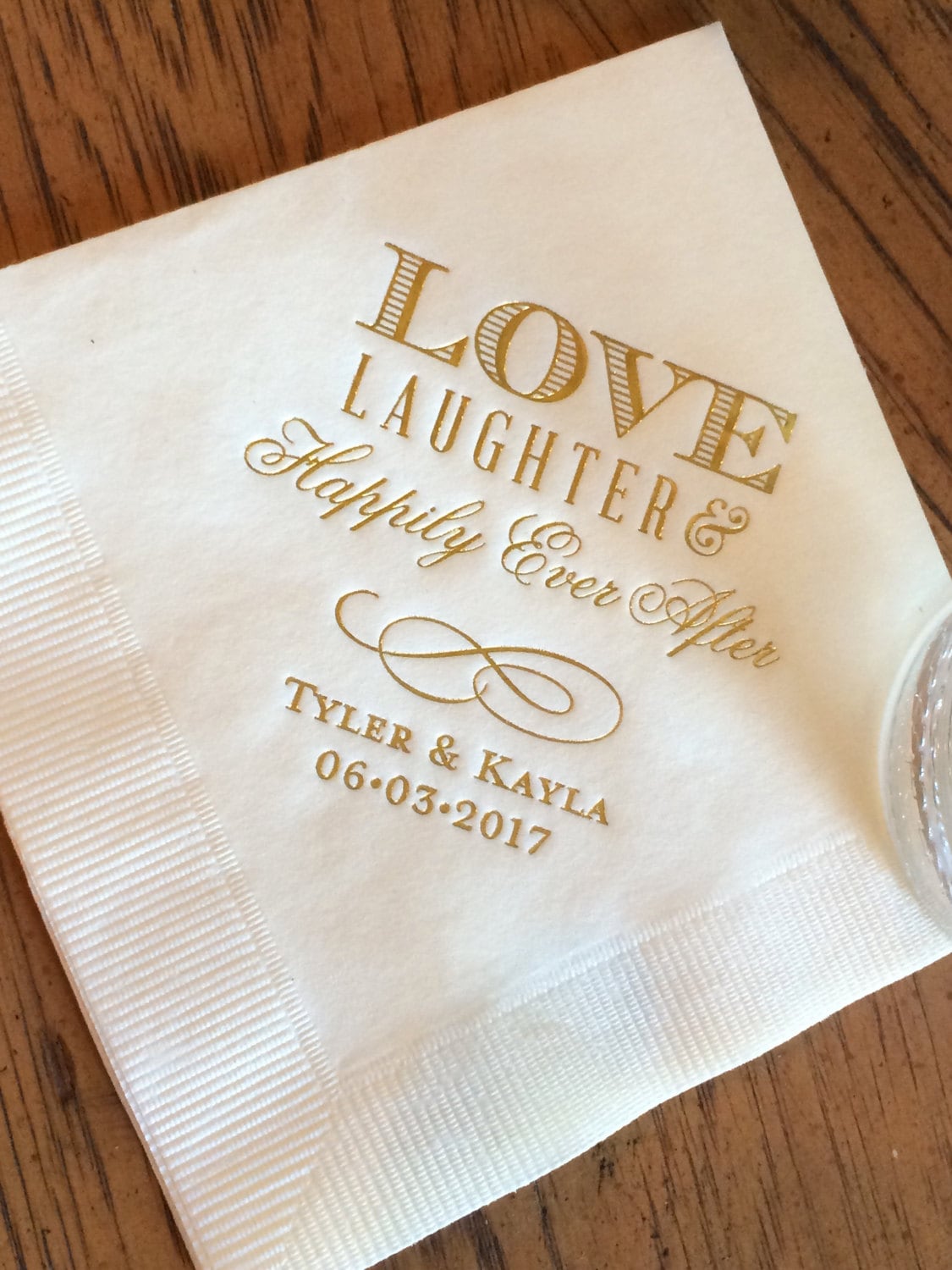 Personalized Wedding Napkins Personalized Napkins Bridal