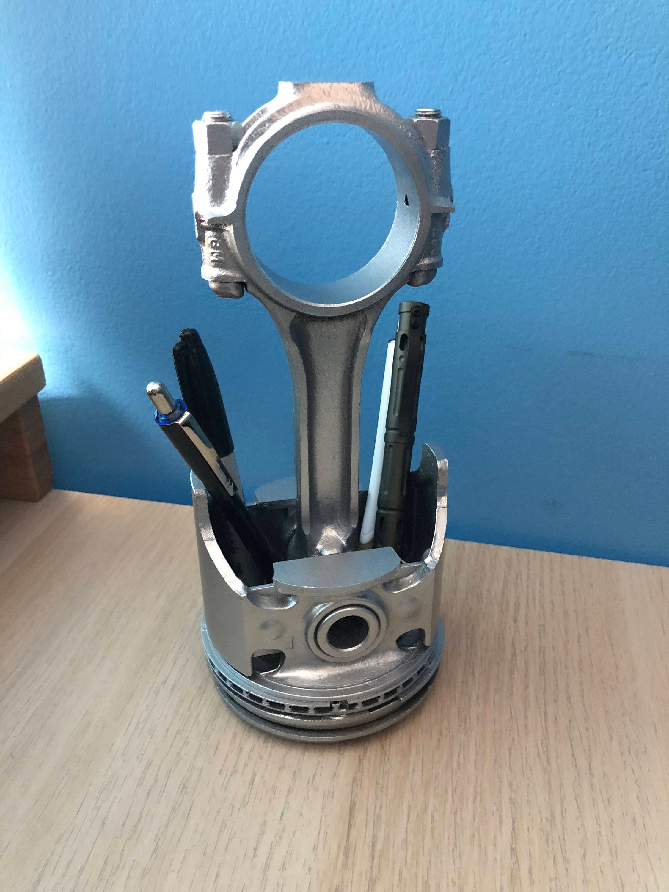 Engine Piston Pen Holder Organizer