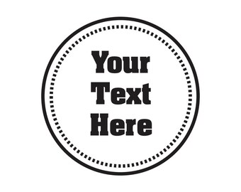 Custom Stamp, custom logo stamp, custom rubber branding stamp 2x2 inches