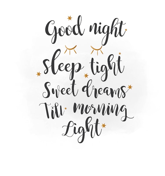 Download Goodnight sleep tight SVG clipart sweet dreams SVG Cut File