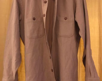 Vintage Bloomingdales Wool Shirt-Coat (Medium)