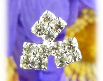 6 PK Clear Crystal Diamond Bouquet Jewels