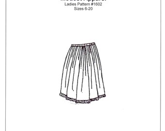Ladies Petticoat / Half Slip Sewing Pattern - by The King's Daughters - #1602