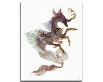 Shrimpish (colored) 8.5 x 11 Art Print