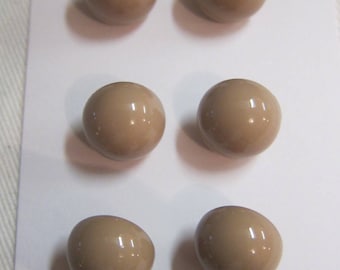2 buttons top half ball Brown