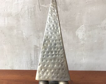 Vintage hammered obelisk