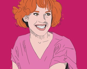 Molly Ringwald Portrait Print