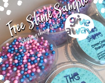 Free* Slime Sample | 2oz | Whipped Butter Slime | Floam Slime | Fluffy Slime | Popcorn Slime | Mystery Slime Type | (Shipping charge extra)